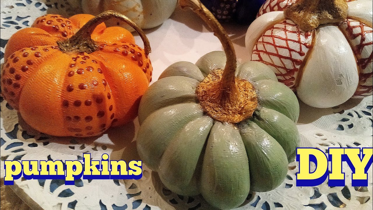 Супер идея! Осенние поделки! Яркие ТЫКВЫ своими руками. DIY pumpkins.