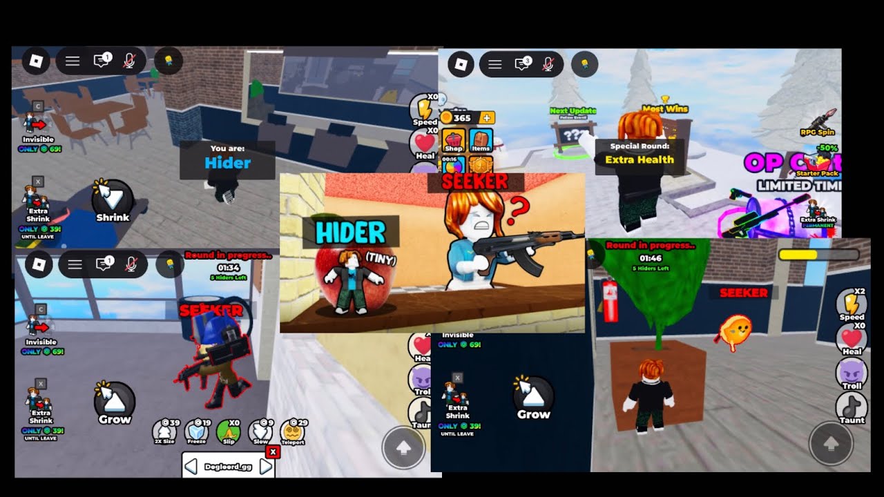 Playing “Shrink hide and seek”! (Might be deleted due to copyright)