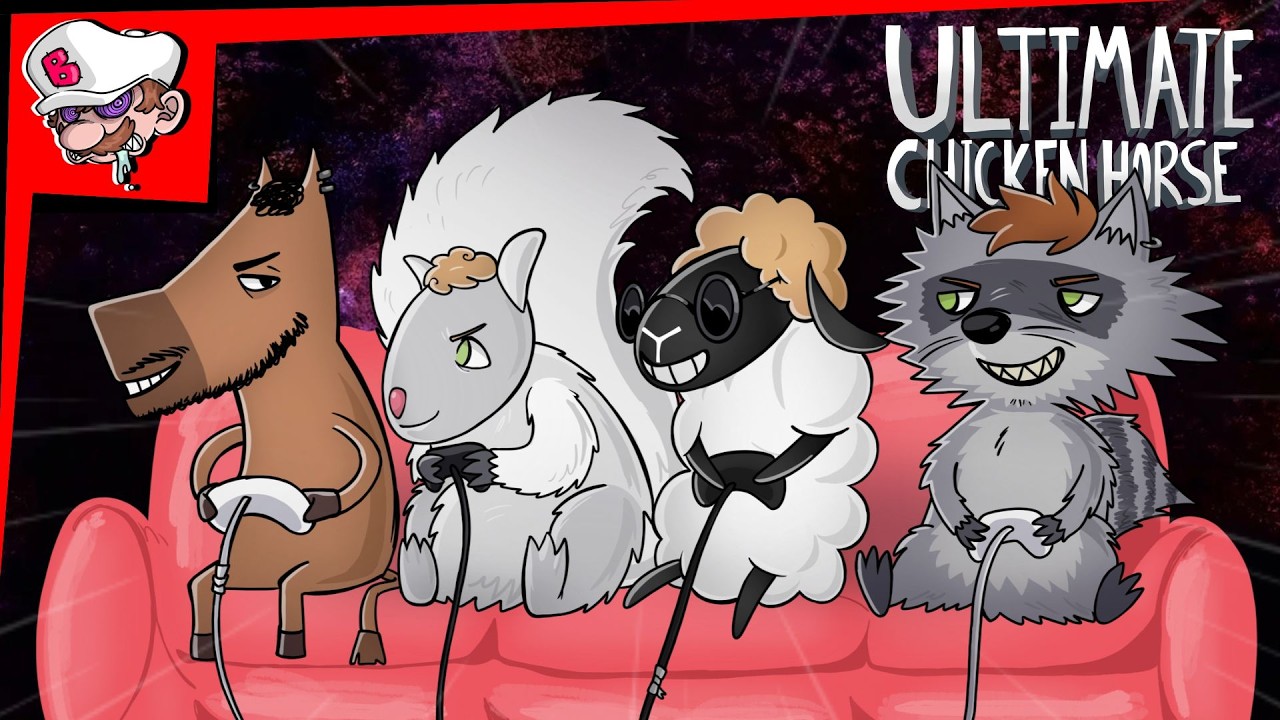 4 INCAPAZES TENTANDO JOGAR ULTIMATE CHICKEN HORSE  | Ultimate Chicken Horse com os Poicos #02