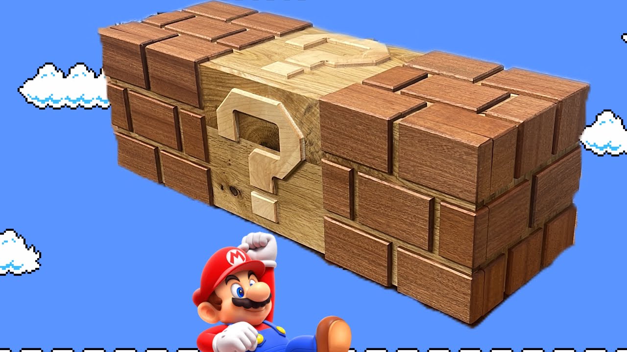 How I made a hardwood Mario bros storage box