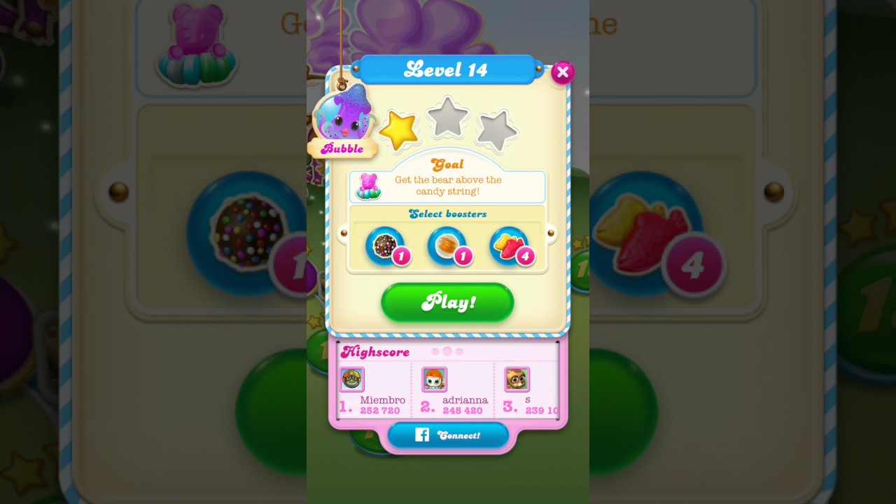 Candy Crush Soda level 14 no boosters NEW