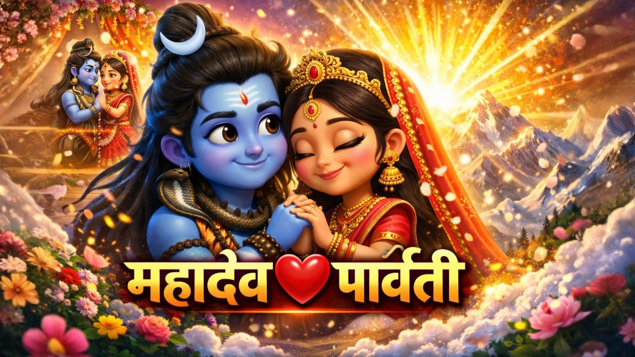 🌸Shiv Shakti Ki Amar Prem Kahani ❤️ | Mahadev Parvati Vivah Cartoon shiv  shakti #viral #viralstory