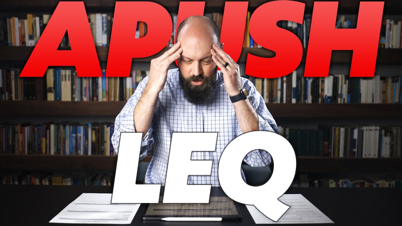 How to PLAN a LEQ (Long Essay Question) for APUSH