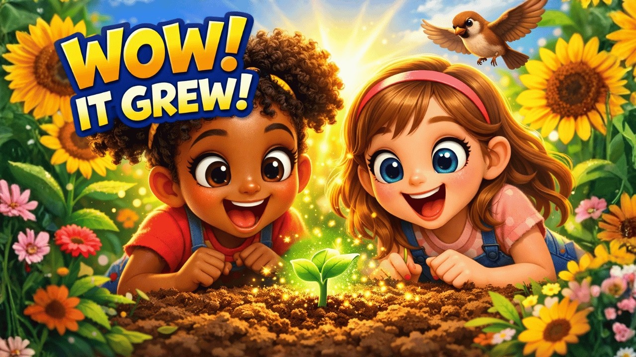 Maya's Sunflower Challenge — Can She Grow as Tall as Her Dream? 🌻#moralstory