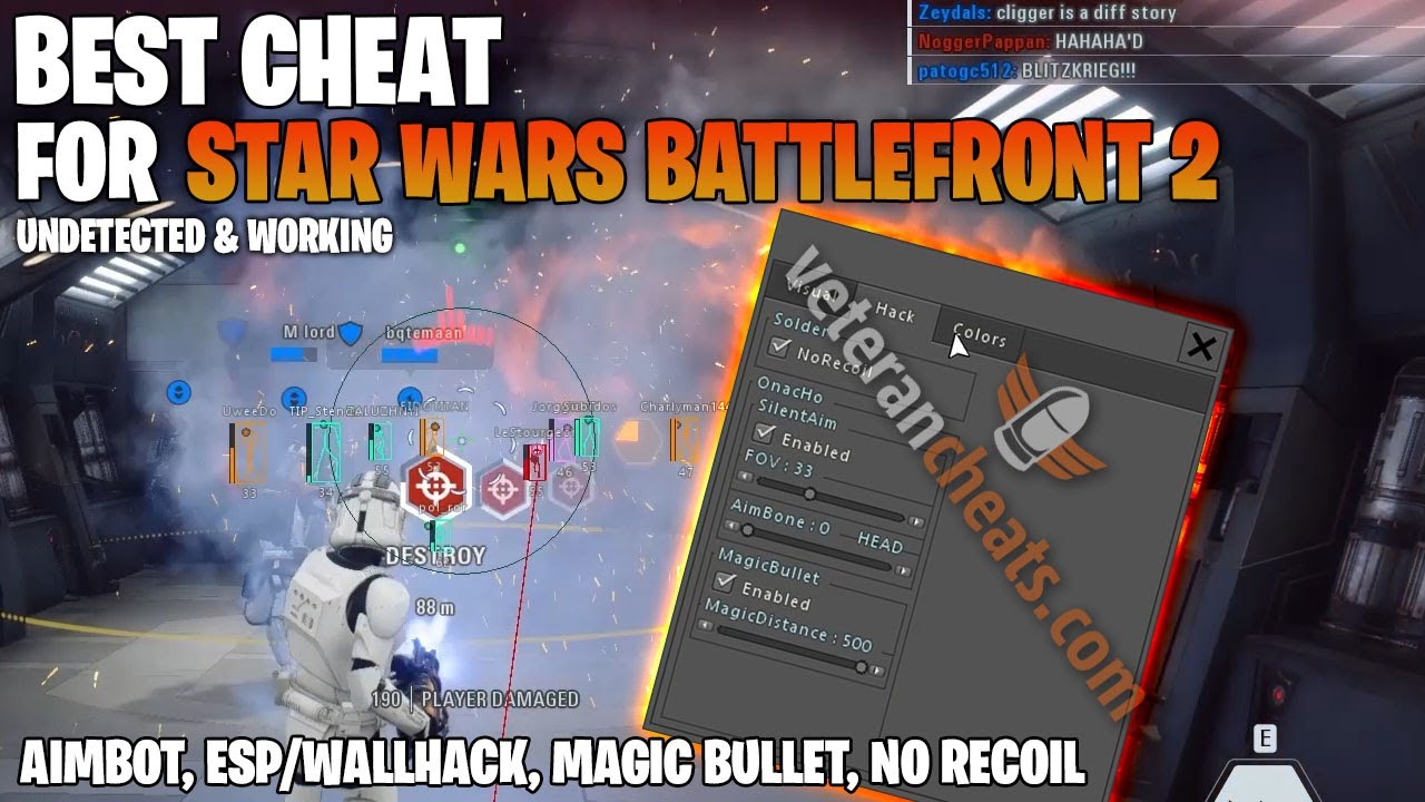 Star Wars Battlefront 2 Cheat - Silent Aimbot, Magic Bullet, No Recoil UNDETECTED!