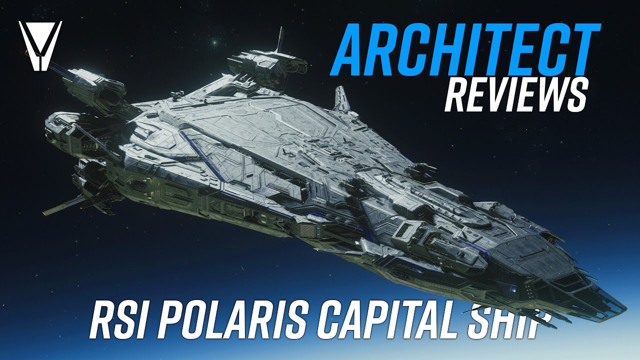 Архитектор рассматривает корабль RSI Polaris Capital [Star Citizen]