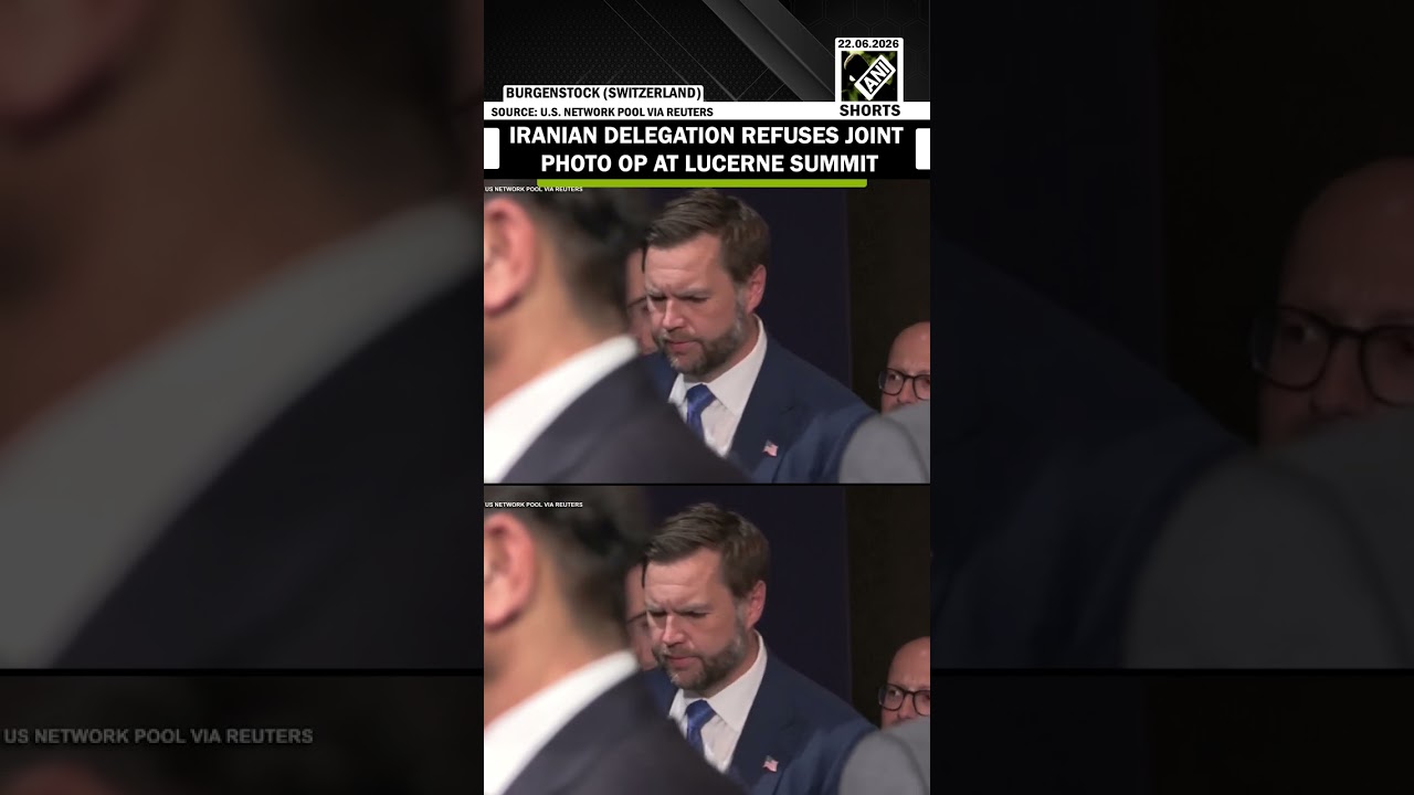 Iranian delegation refuses joint photo op at Lucerne Summit, video caught on camera