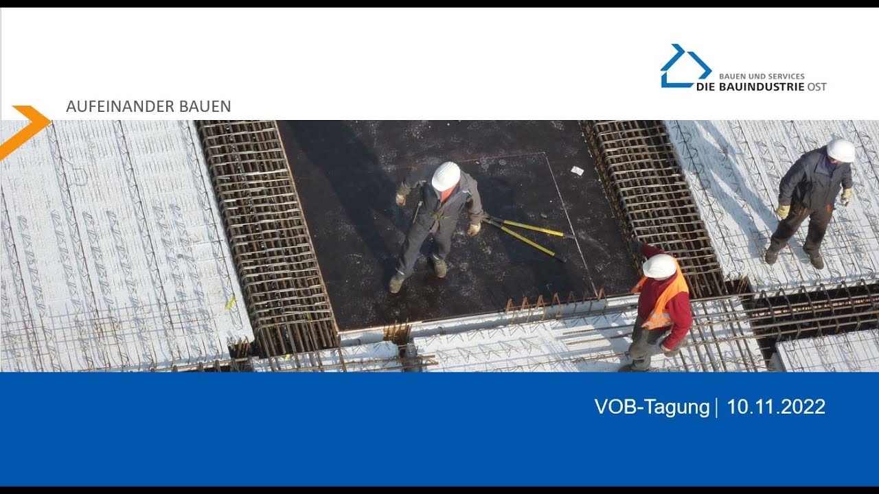 22. VOB-Tagung des Bauindustrieverbandes Ost (Webinar)