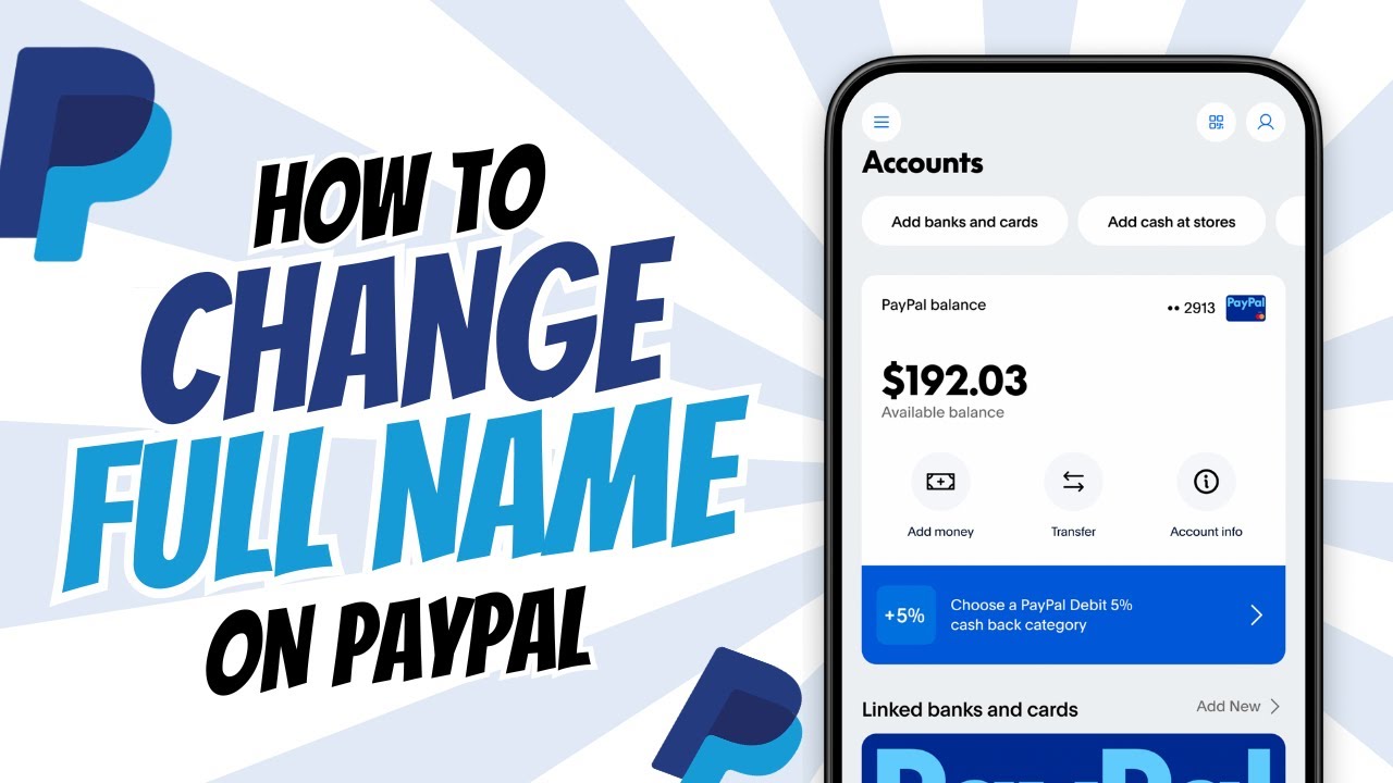 How to Change Your Name on PayPal 2026 - QUICK & EASY!