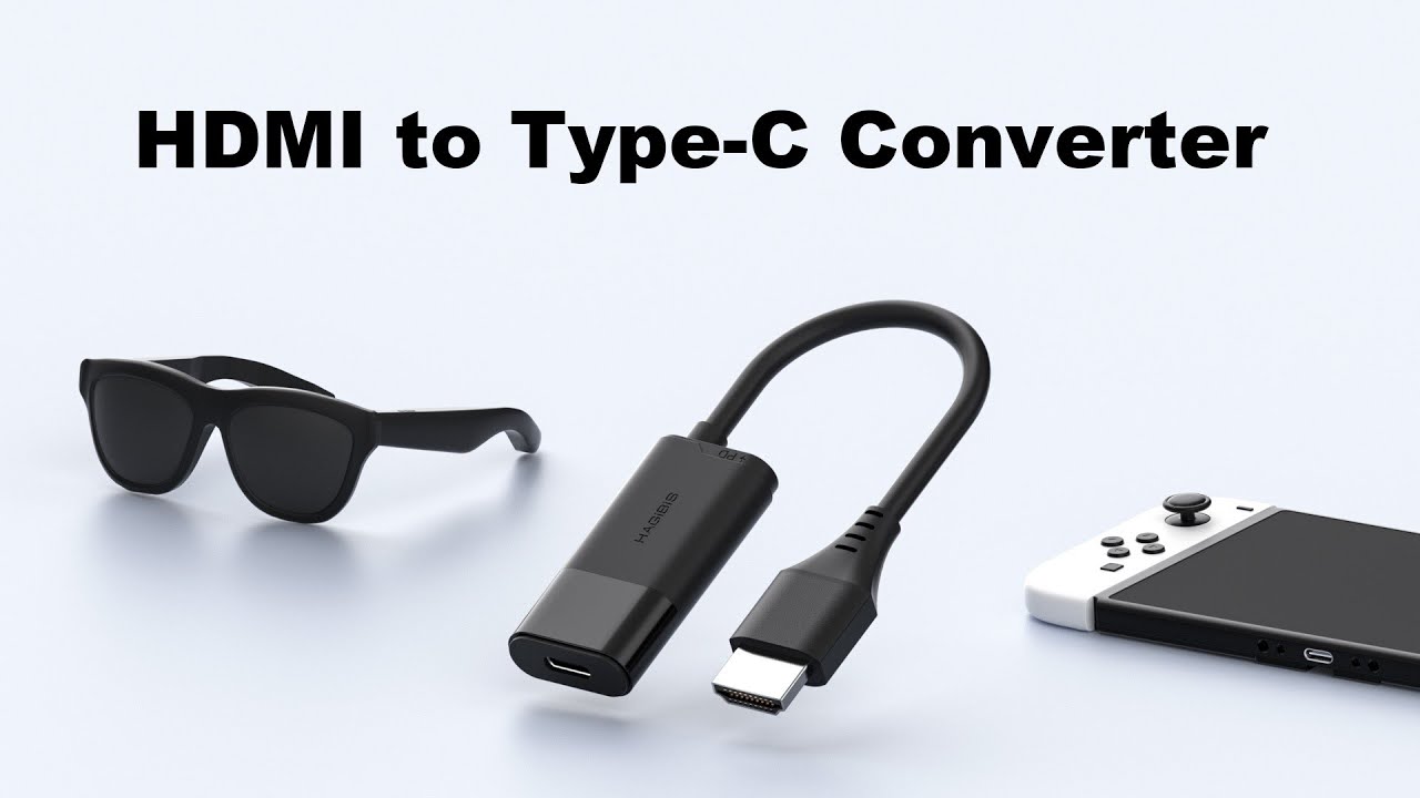 Hagibis HDMI to USB-C AR Glasses Converter For Switch PS5 Xbox Rokid Xreal