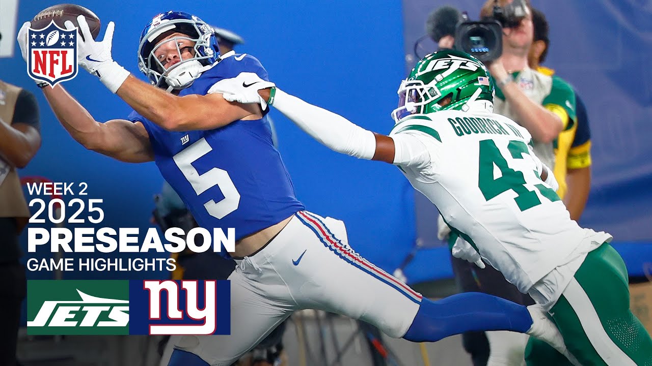 New York Jets vs. New York Giants Game Highlights | 2025 Preseason Week 2