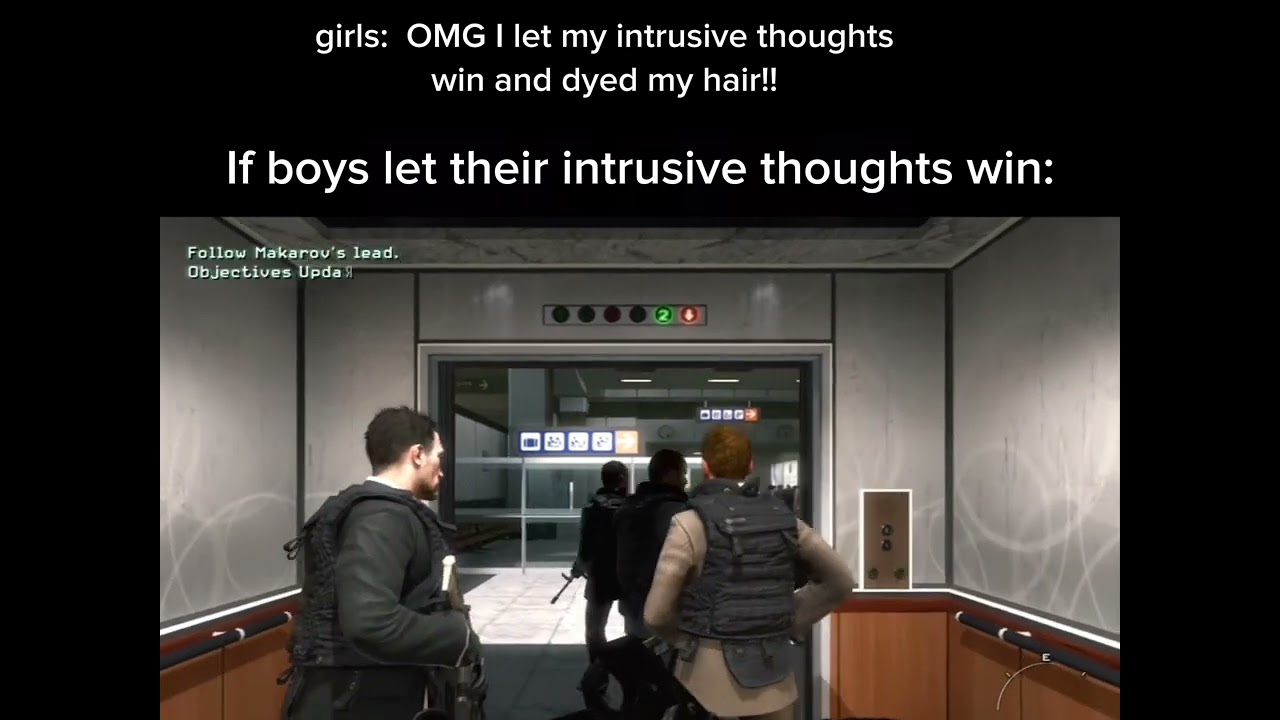 Boys vs girls intrusive thoughts #fypシ #funny #codmw #cod #memes