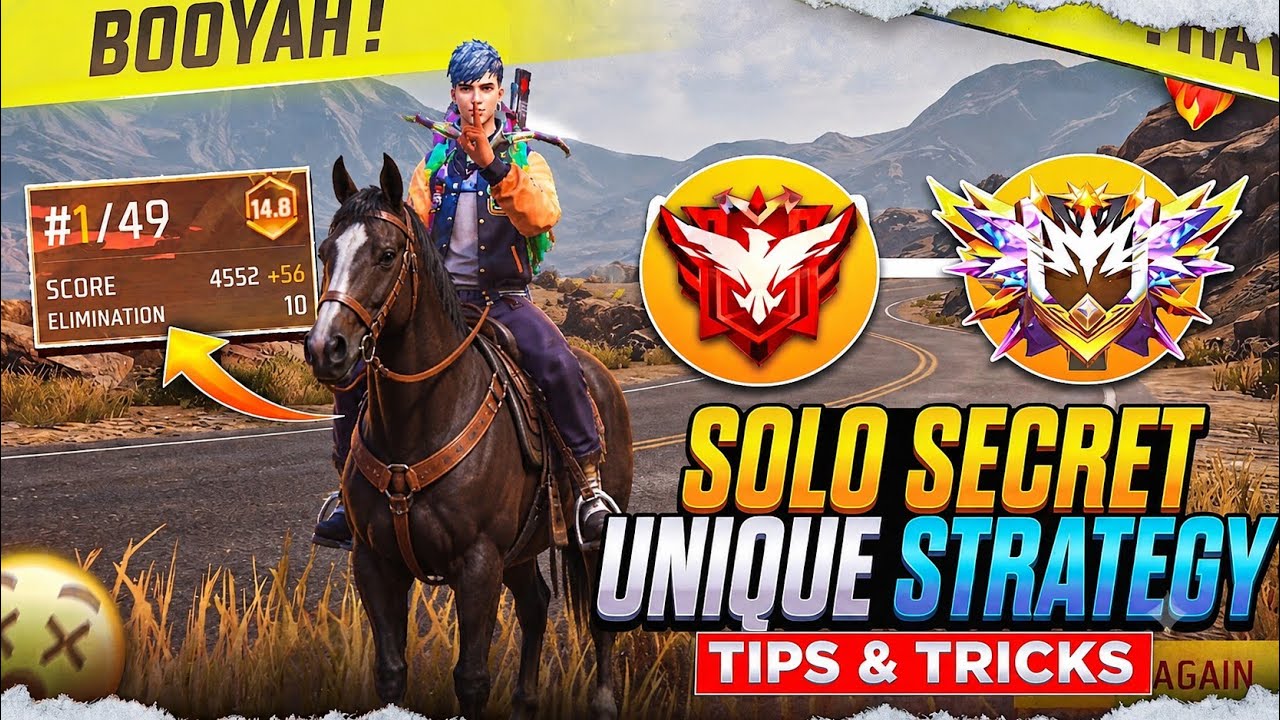 Best Strategy For New Season 🔥 Solo Grandmaster Pushing Tips And Tricks | #freefire