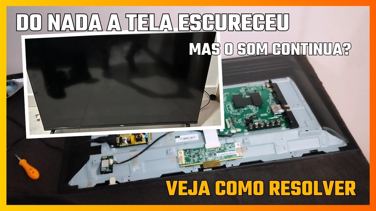 TV PAROU DO NADA MAS CONTINUA FALANDO, COMO RESOLVER ESSE PROBLEMA? CONSERTO DA TV TCL.