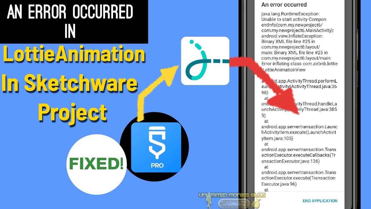 LottieAnimation Error Occurred In Sketchware Project, How To Fix