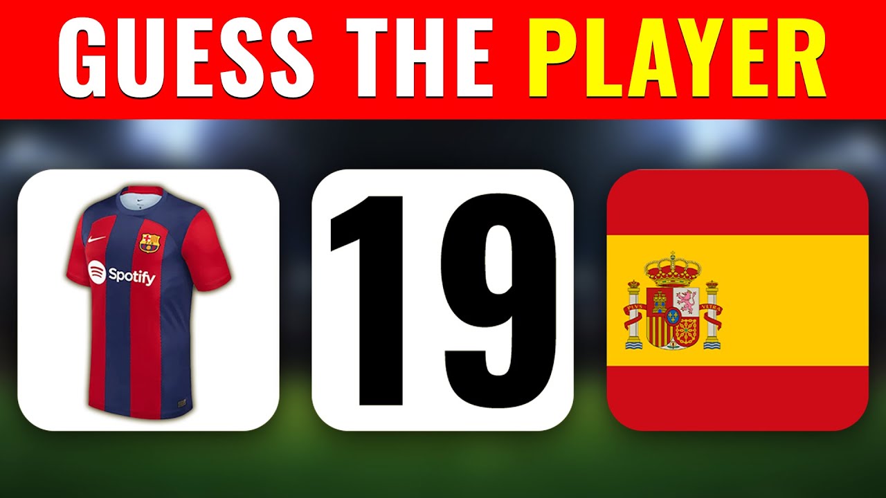 Guess Football Players By Their COUNTRY AND CLUB AND JERSEY NUMBER!