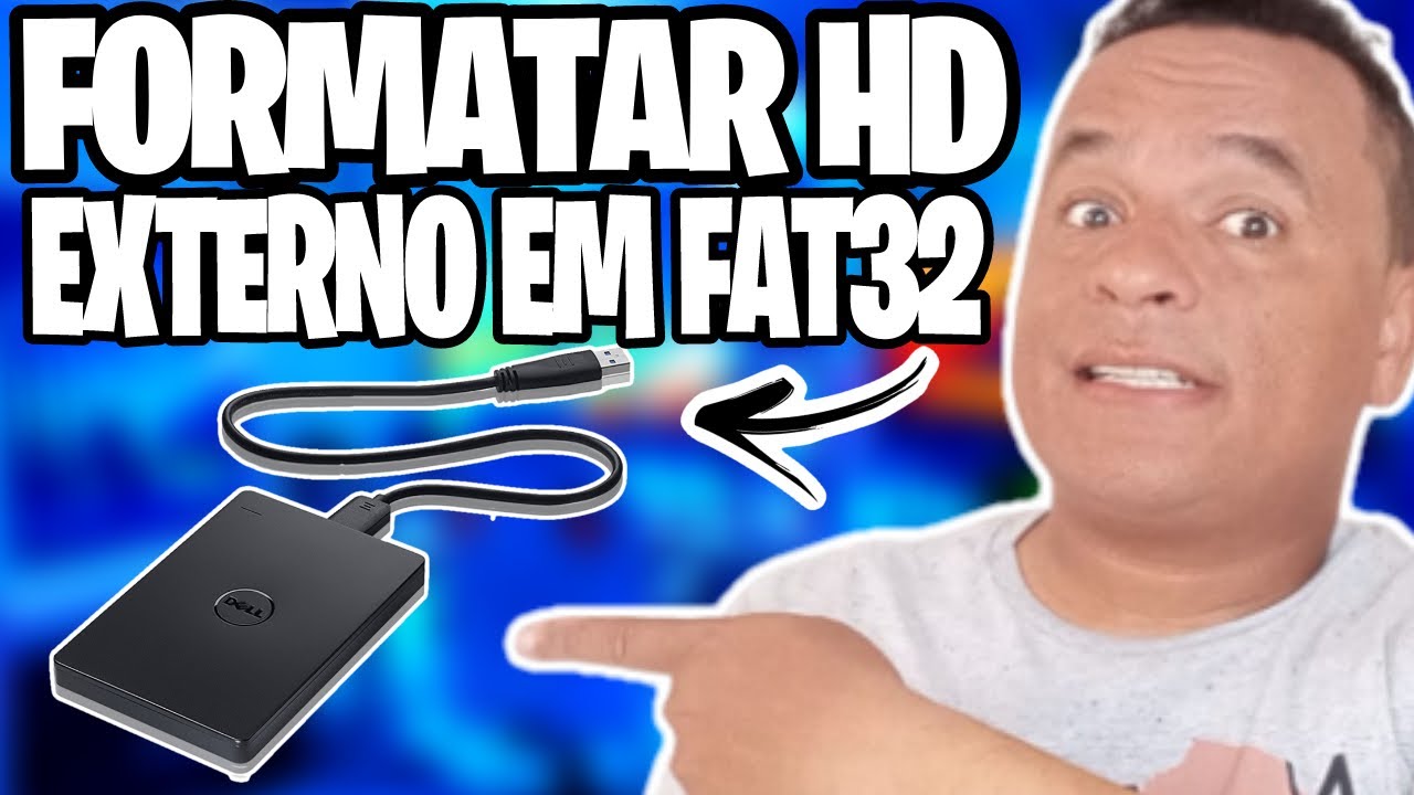 Como formatar o HD externo em fat32