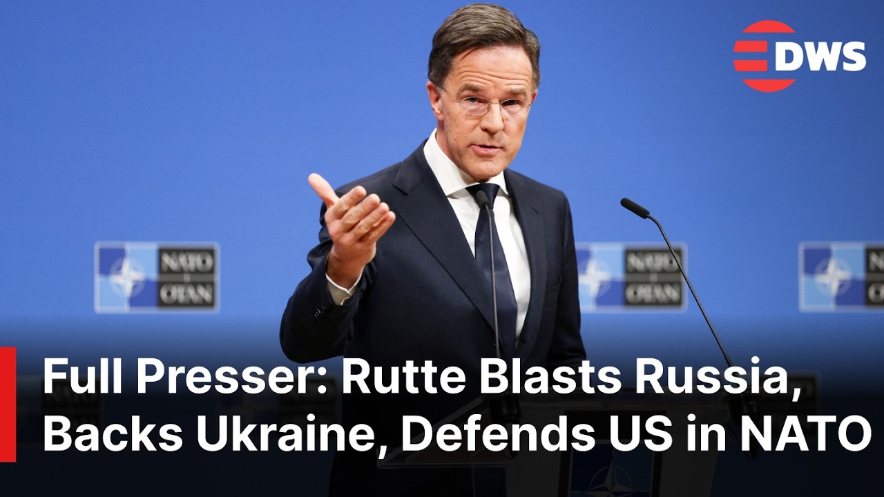 FULL PRESSER: NATO’s Rutte Blasts Russia’s Aggression, Defends Strong U.S. Role, Backs Ukraine |AC1E