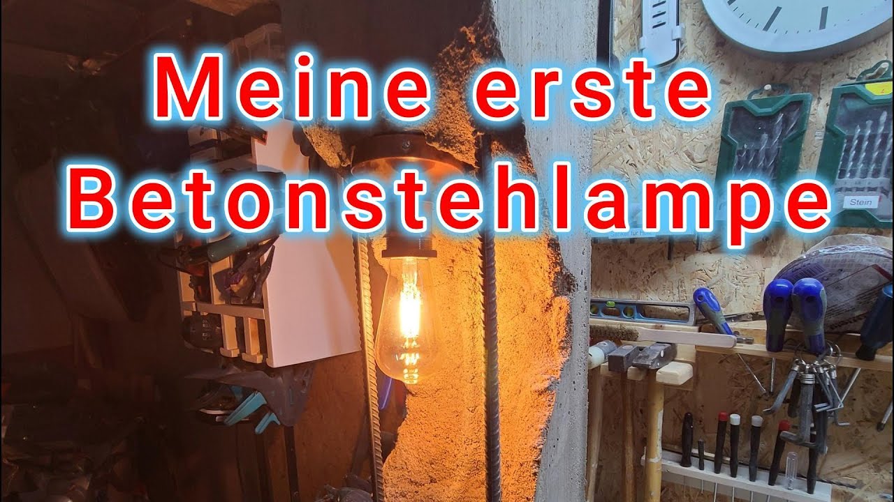 Betonlampe  selber bauen ....
