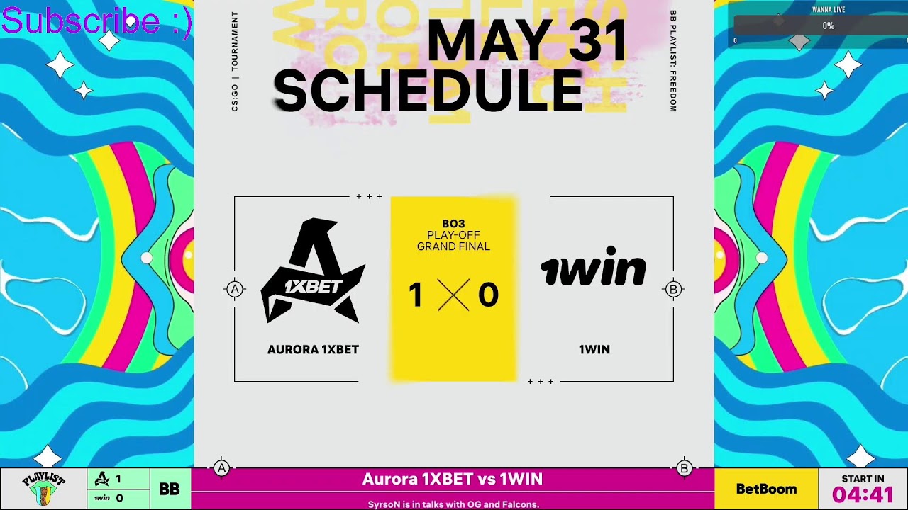 Live: Aurora-1WIN / CS:GO / Aurora vs 1WIN
