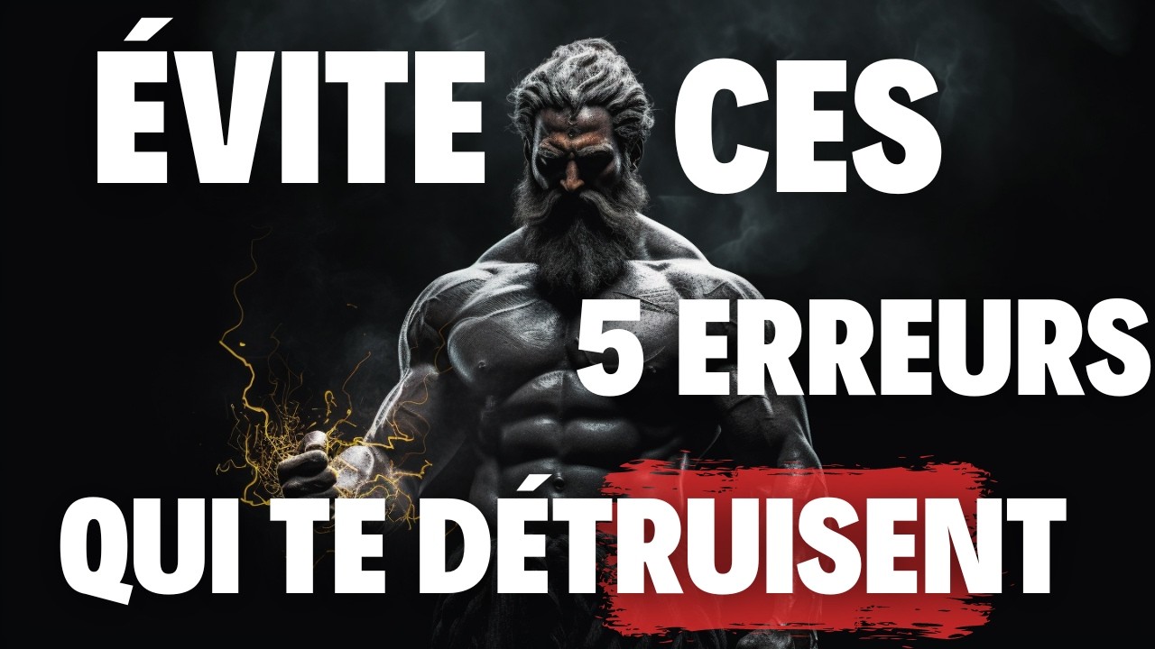 Les 5 Erreurs Fatales qui Tuent Votre Confiance En Vous | La Méthode Stoïcienne