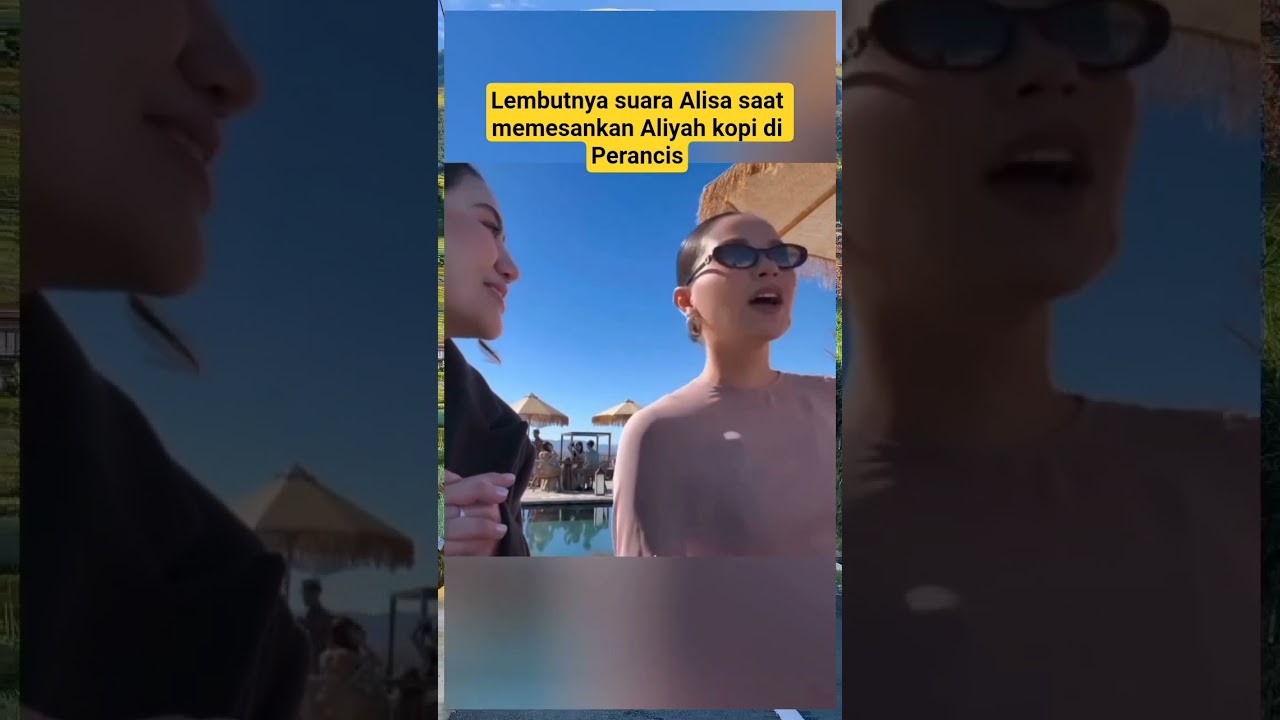 Lembutnya suara Alisa saat memesankan Aaliyah kopi di Perancis 