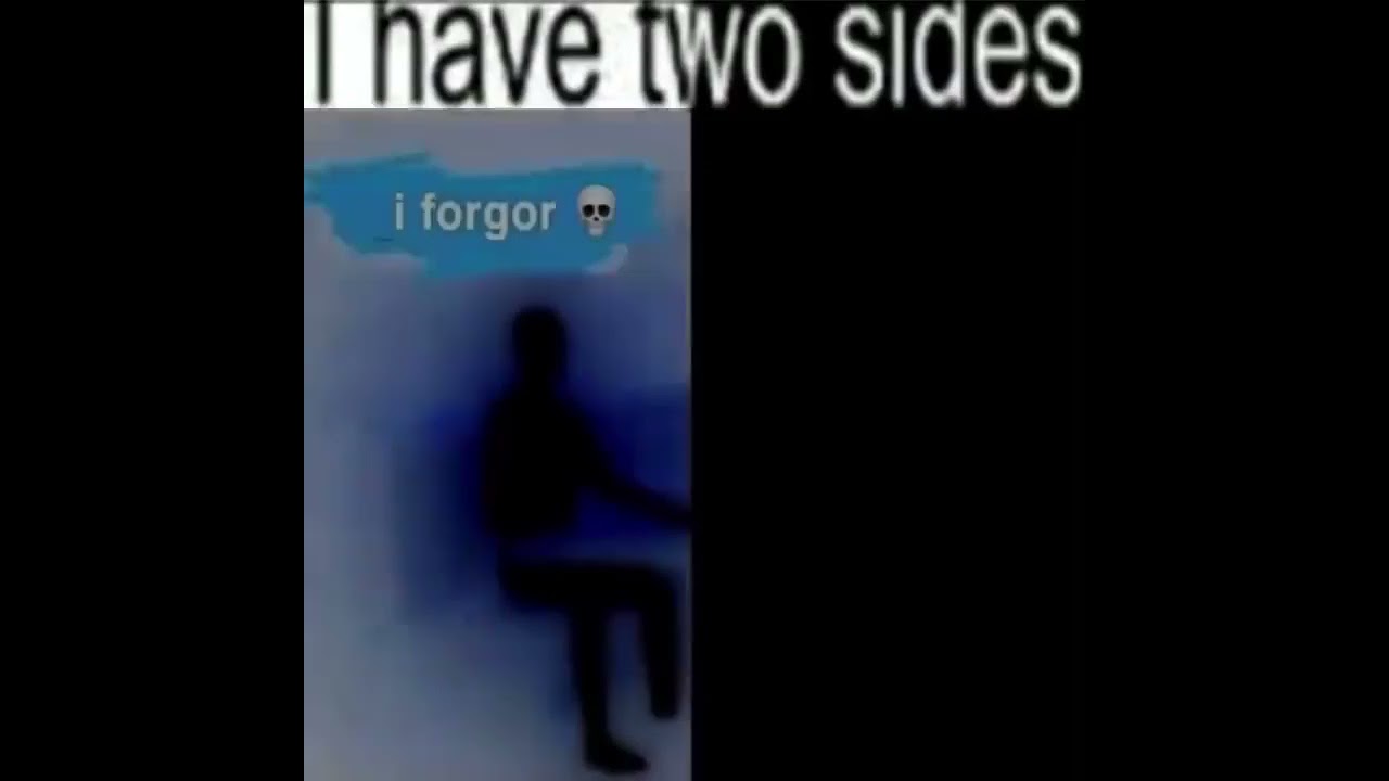 I HAVE Two sides I FORGOR 💀 i rember 😁