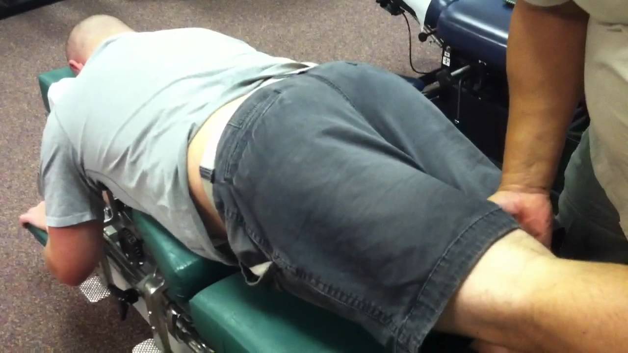 Thompson pelvic negative sacrum on patient