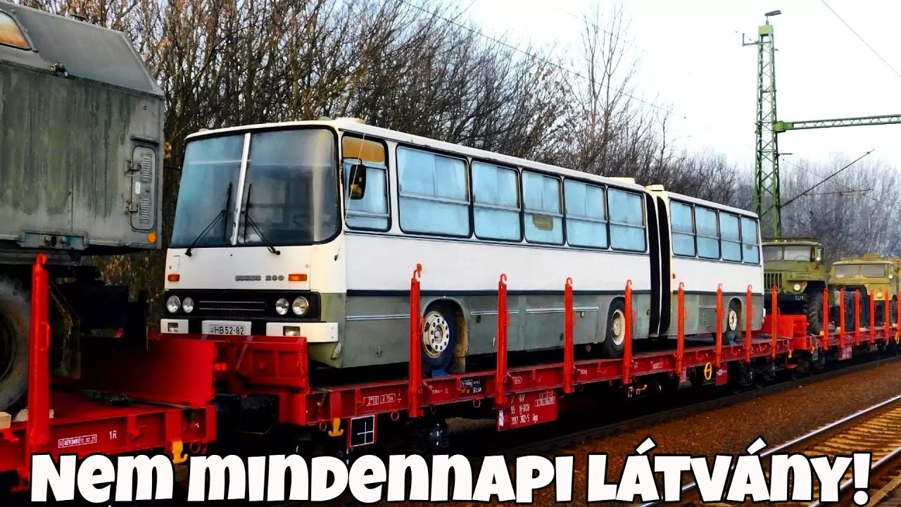 IKARUSOK A VASÚTON! Egy ritka szállítás Fradiból Tápiószecsőre. [RETRÓ SZERGEJ vitte]