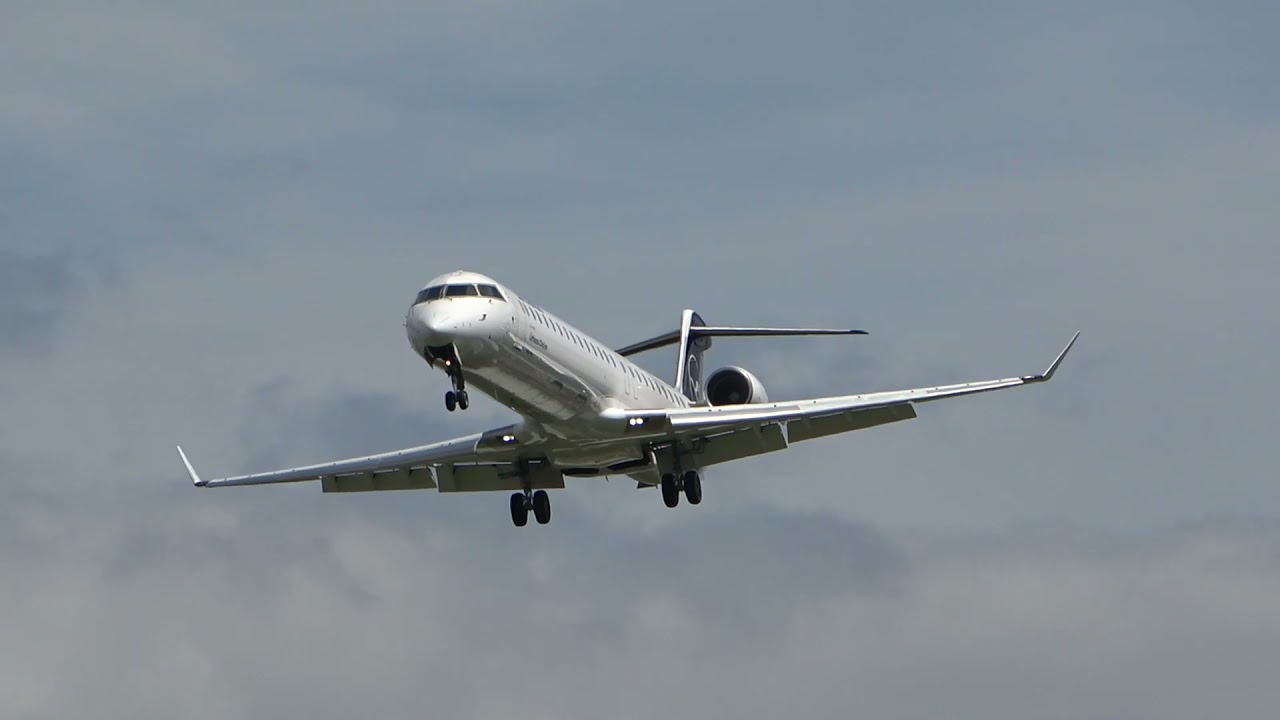 Rare Lufthansa CRJ 900 Landing at London - Heathrow