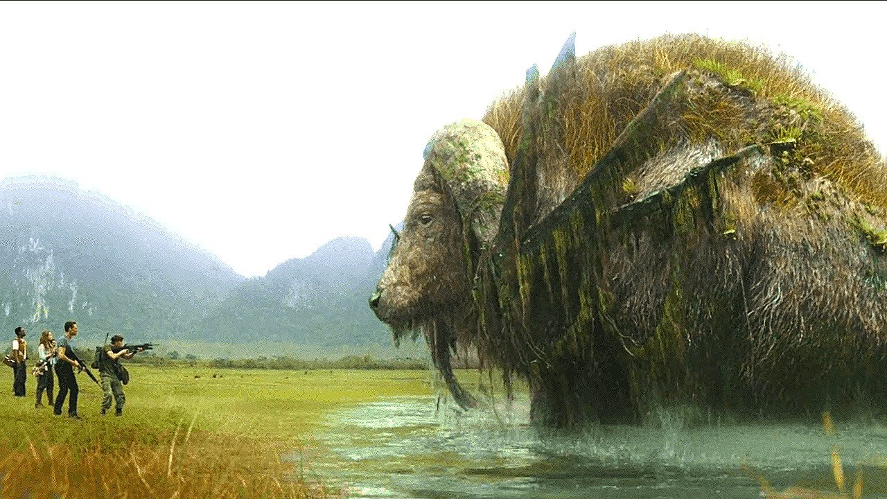 Giant Buffalo  Scene | Kong: Skull Island (2017) FHD