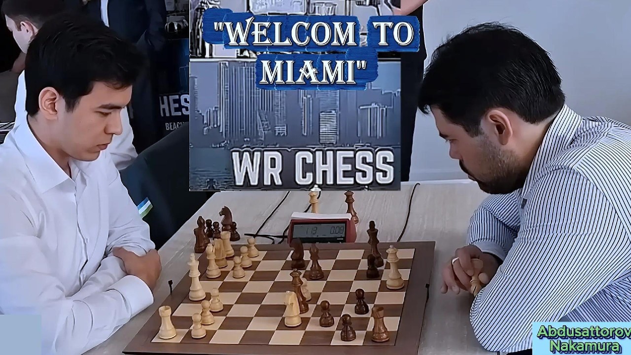 Nodirbek Abdusattorov vs Hikaru Nakamura / Blitz Monsters Play the Most Spectacular Game in Miami