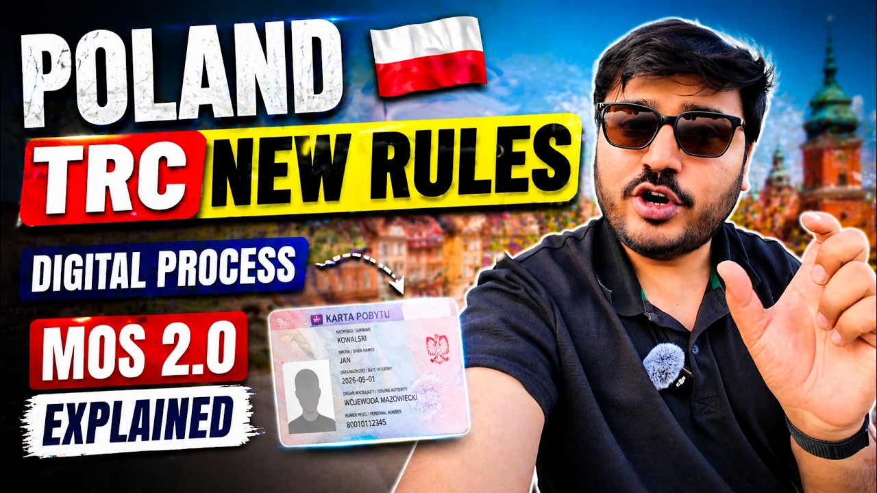 Poland 🇵🇱 TRC Update New Digital Process MOS 2.0| Reality of Poland TRC| Indians in Poland