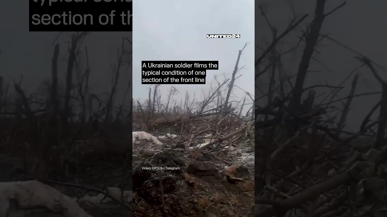 Ukrainian Soldier Shows the Typical Condition of the Frontline #warinukraine