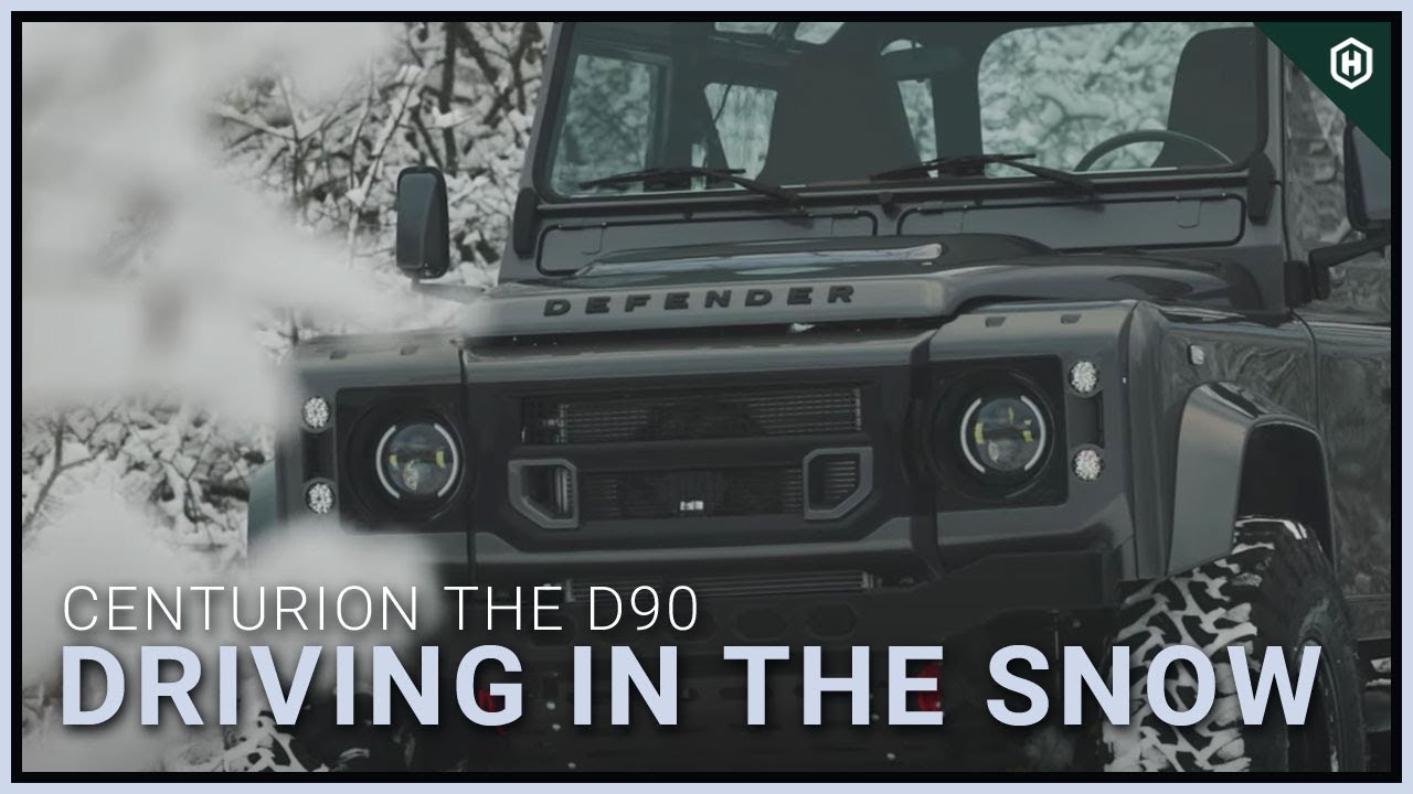 Land Rover Defender D90 in the Snow (Driving a Defender)