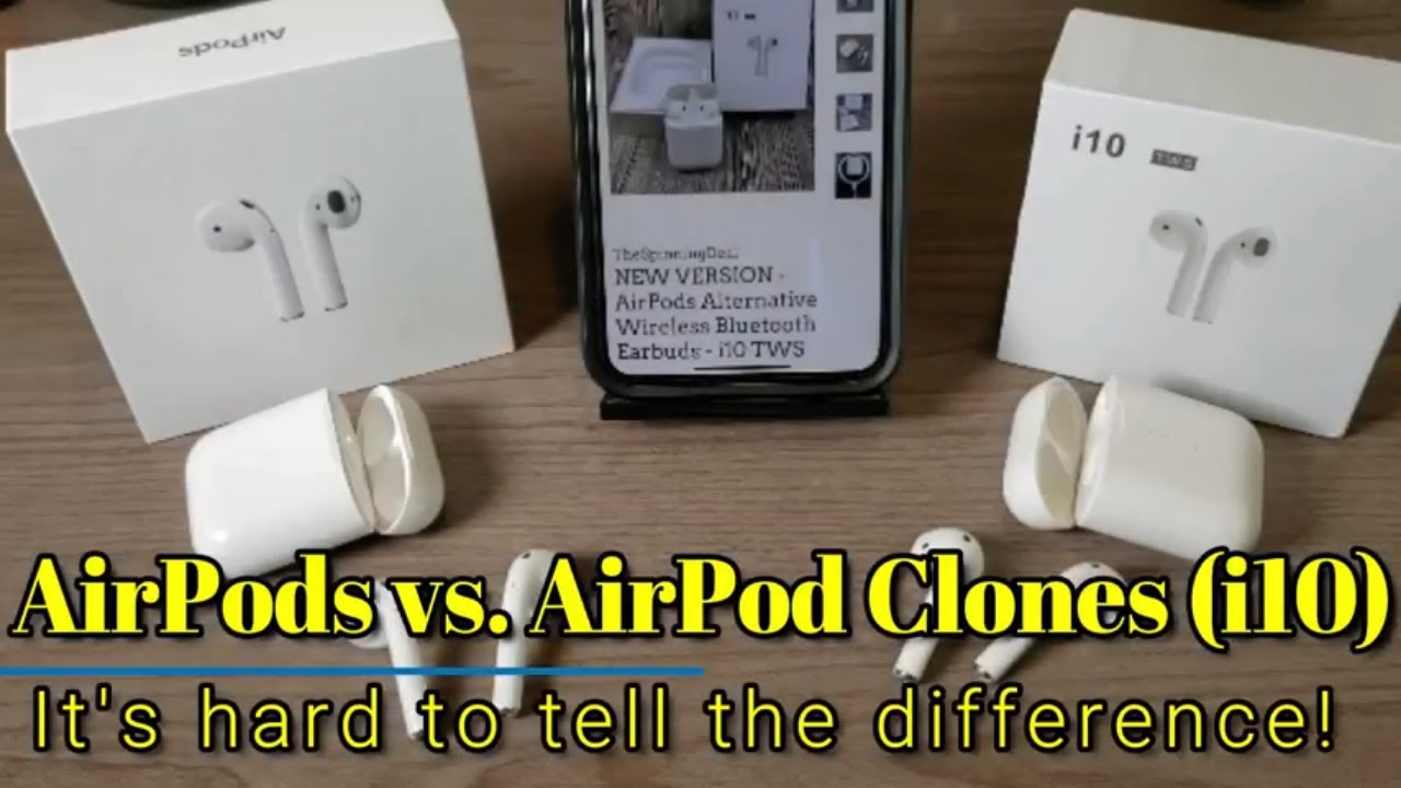 Apple AirPods vs. AirPod Clones (i10 TWS)  A detailed comparison!