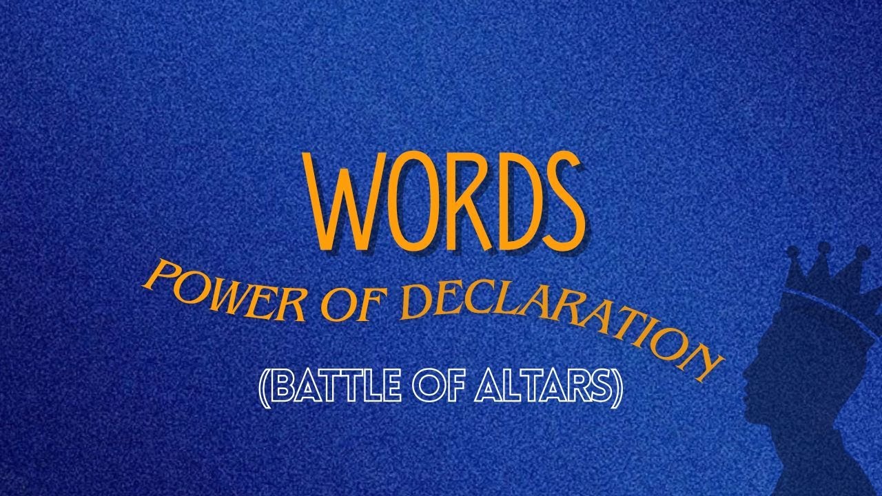 Pastor Domnic Scott - WORDS - Power of Declaration (Battle of Altars)