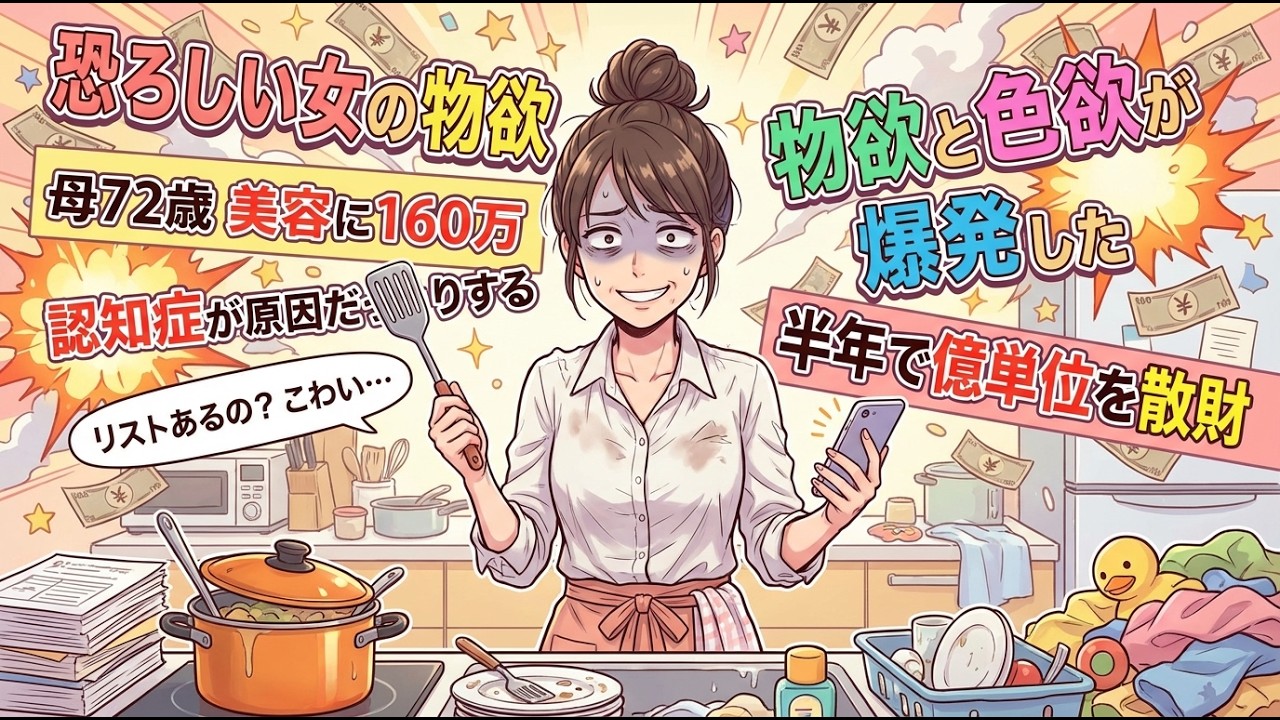 【ガルちゃん有益】抑えられない高齢女性の物欲！億単位の財産を半年で使い切った話がやばい【ガルちゃん雑談】【更年期キツイ】