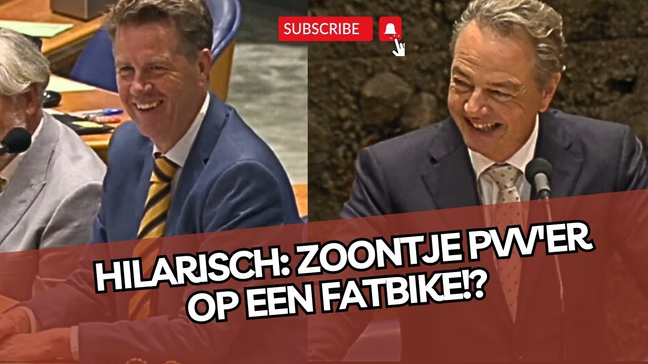 Martin Bosma is meteen HILARISCH tijdens debat over fatbikes & laat de kamer lachen!