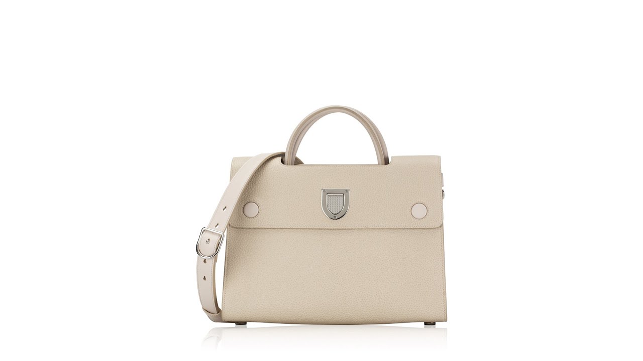Christian Dior Grained Calfskin Medium Diorever Flap Beige