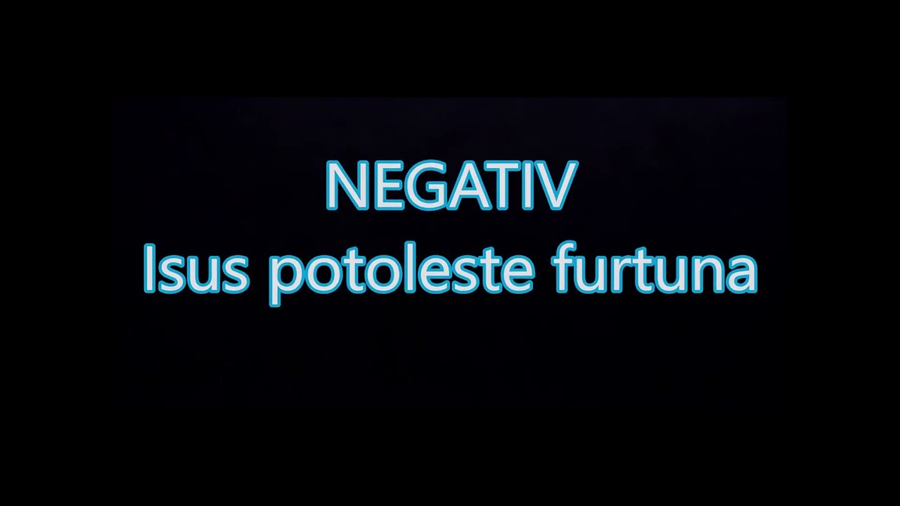 Isus potoleste furtuna - negativ
