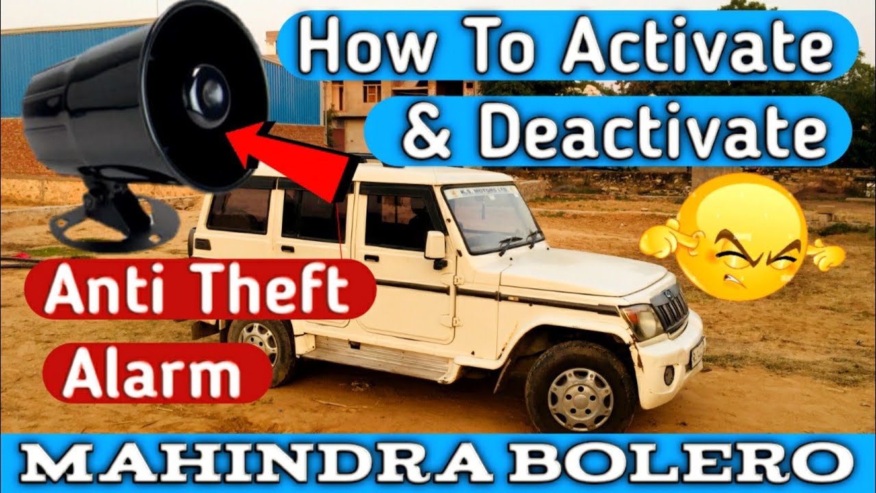 How To Activate & Deactivate Siren In Mahindra Bolero | Anti Theft Alarm System | Key Features