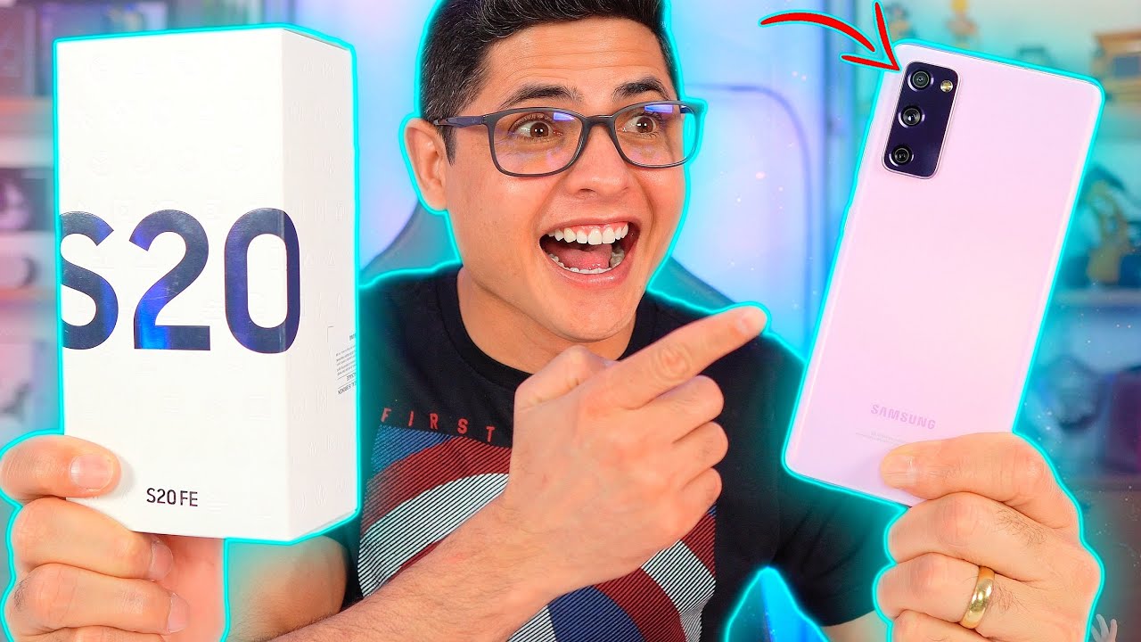 CHEGOU! Galaxy S20 FE, um SAMSUNG LINDO e POTENTE, mas não é PERFEITO! Unboxing e Impressões