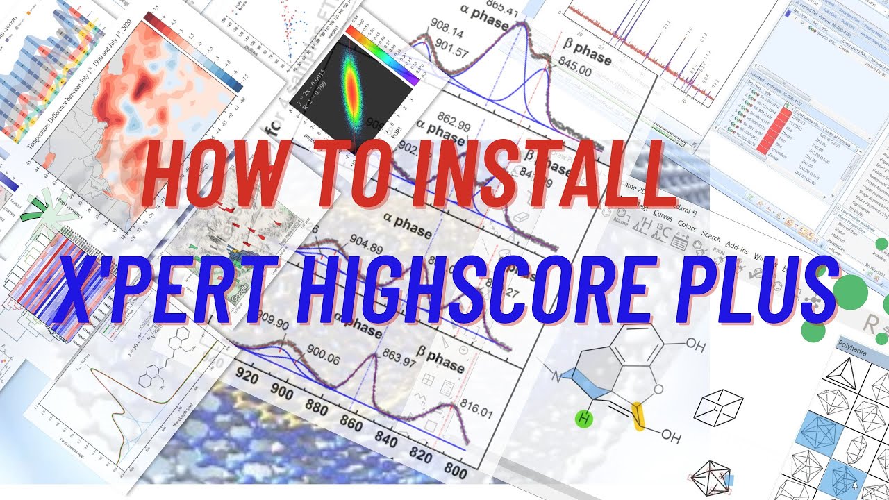 How to install X'Pert HighScore Plus
