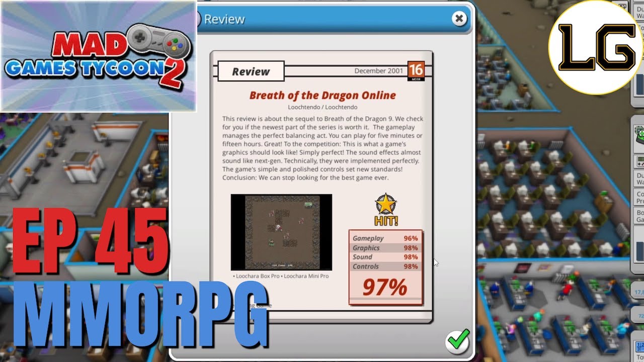 It's Finally Time To Make An MMORPG - Let's Play Mad Games Tycoon 2 Ep 45