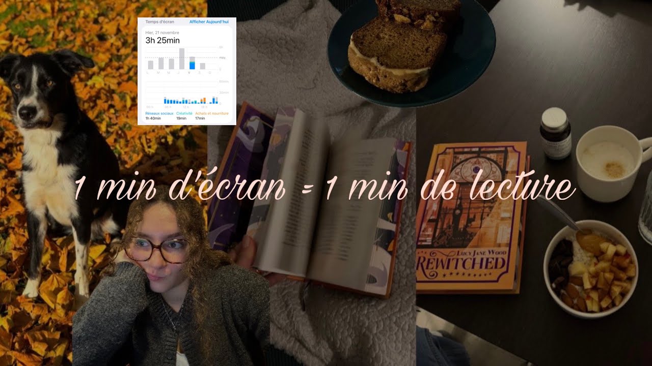 Mon temps d’ÉCRAN définit mon temps de LECTURE 📖