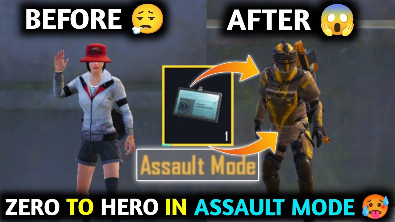ZERO To HERO In ASSAULT MODE 🤯 PUBG METRO ROYALE