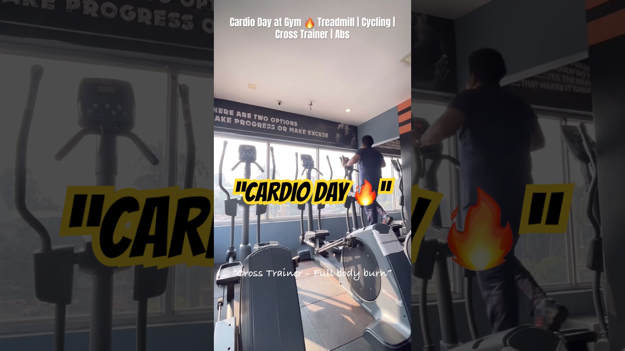 Fat Burn Cardio Workout 🔥 Gym Motivation | Treadmill | Cycling | Cross Trainer | Abs