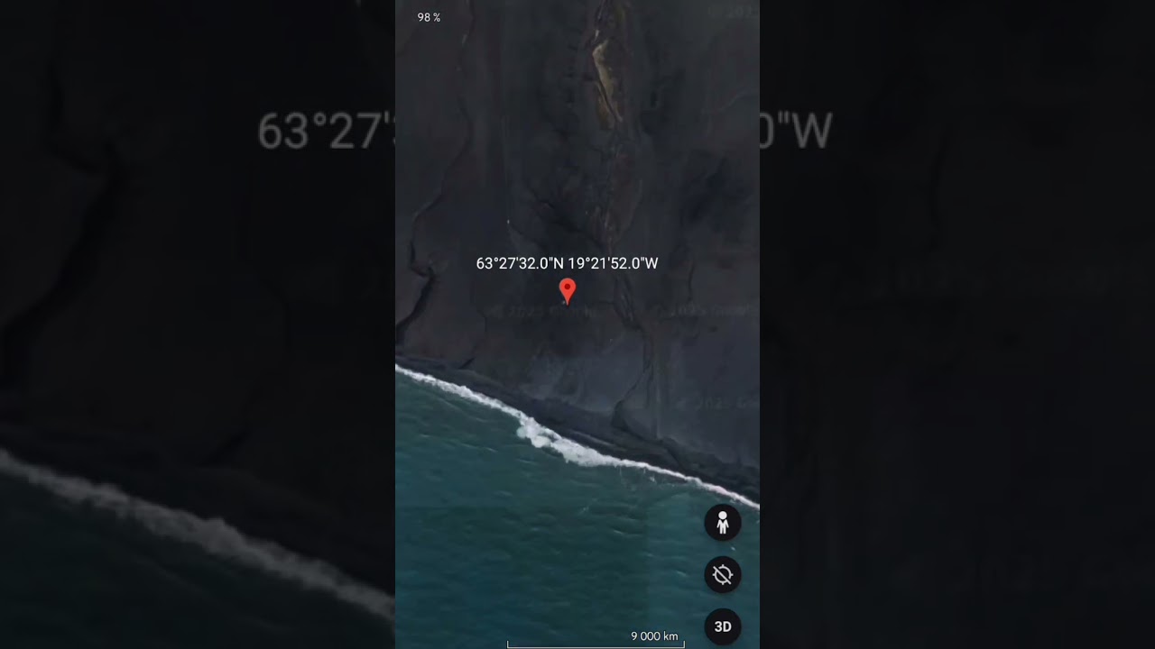 Plane Crashed In Iceland 🤯 #shorts #short #googleearth #scary shorts#shortsvideo #map #earth #short