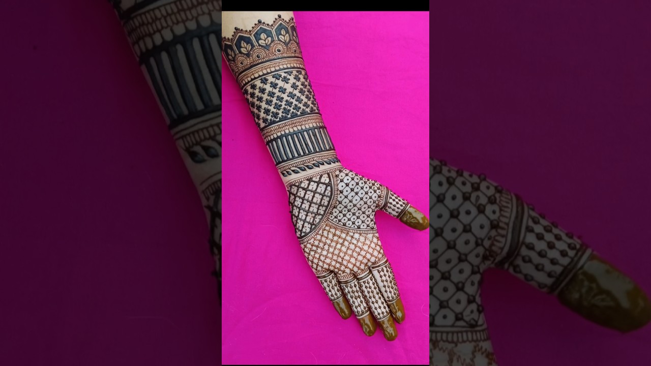 Beautiful Bridal Mehndi Design | Full Hand Bridal Mehndi Design | Front Hand Mehndi 